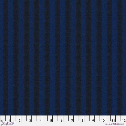 Narrow Stripe - SSGP002.MIDNIGHT|| Shot Cotton Stripe