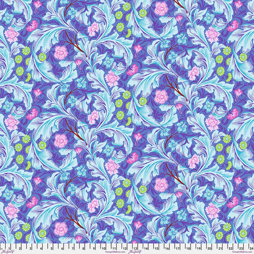 108” Backing Fabric - Leicester - QBKW002.COBALT || Kaffe X Morris Co