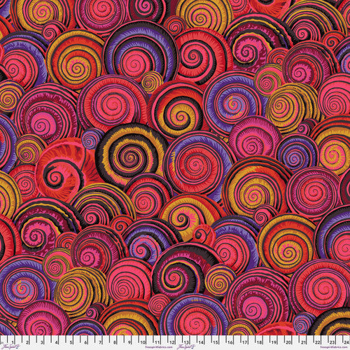 Spiral Shells - PWPJ073.Red || Stash