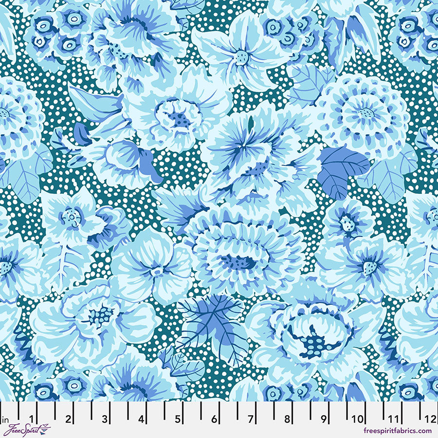 Floral with Dots - PWGP002.Blue || Kaffe: From the Archives