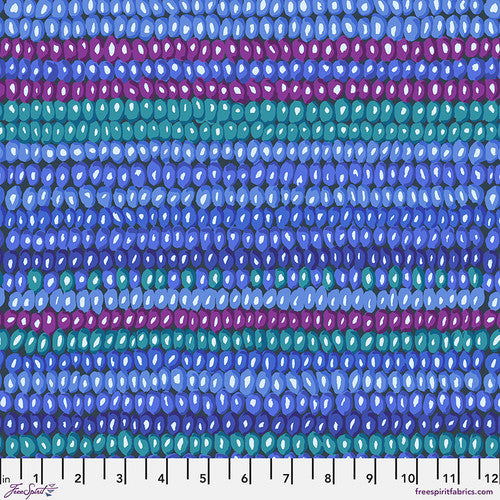 Bead Stripe - PWGP050.Cobalt || Vintage