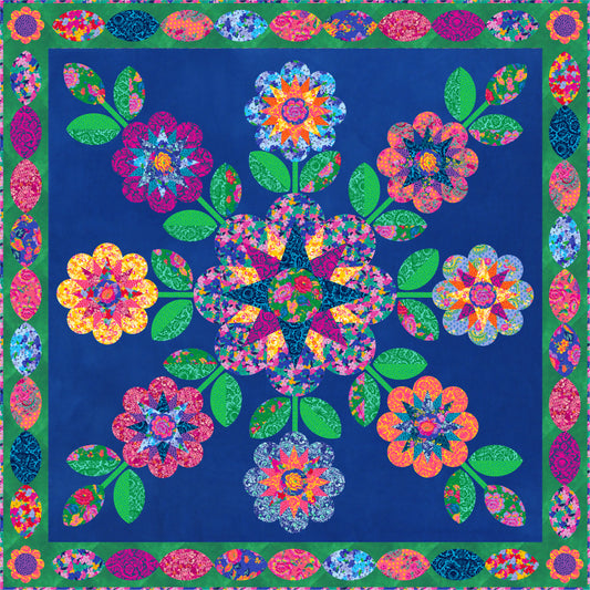 Flora Quilt Kit - West Palm Beach || Jennifer Paganelli