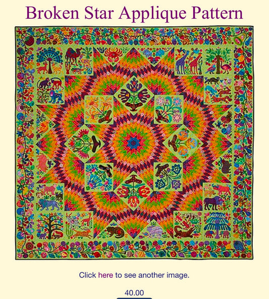 Broken Star Appliqué Pattern ||Kim Mclean