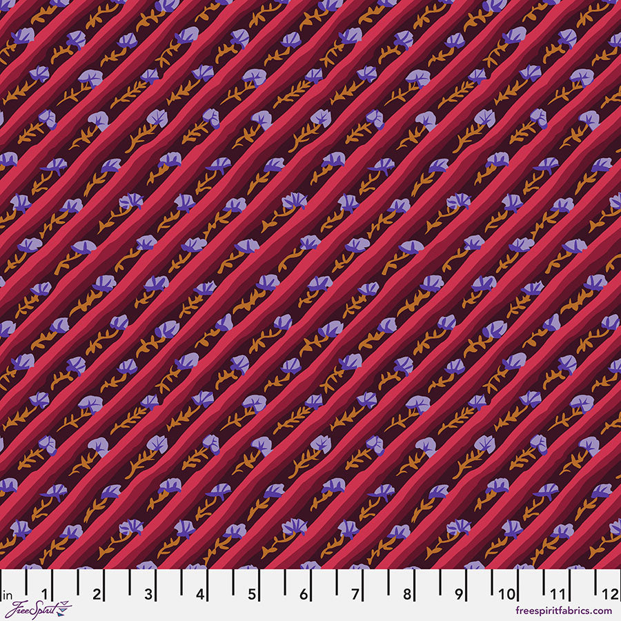 Diagonal Poppy - PWGP024.Aubergine || Kaffe: From the Archives