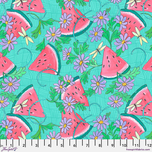 Feeling MelonMolly - PWHG005.Aqua || Fruitopia. - Helen Godden