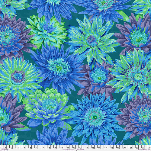 Tropical Water Lilies - PWPJ119.Blue || August 2023
