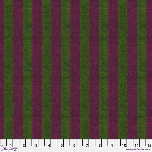Wide Stripe - SSGP001.Moss || Shot Cotton Stripe