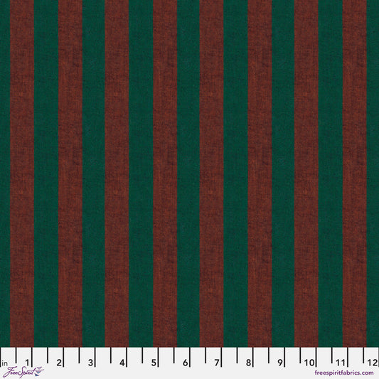 Wide Stripe - SSGP001.Russett || Shot Cotton Stripe
